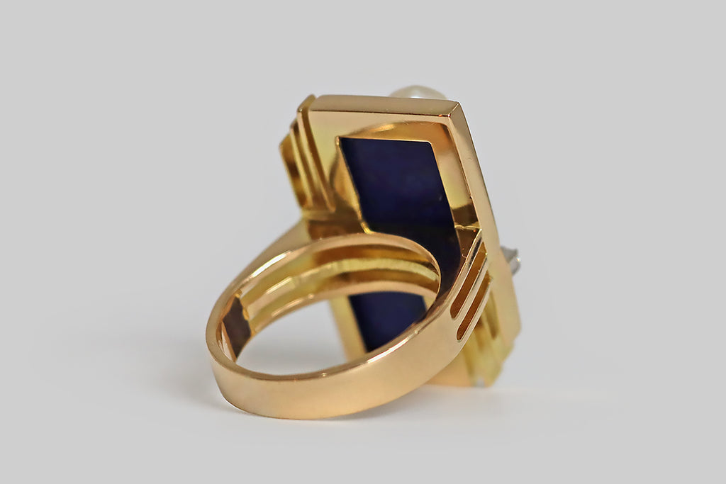 Vintage 1970s Chaos/Control Modernist Ring
