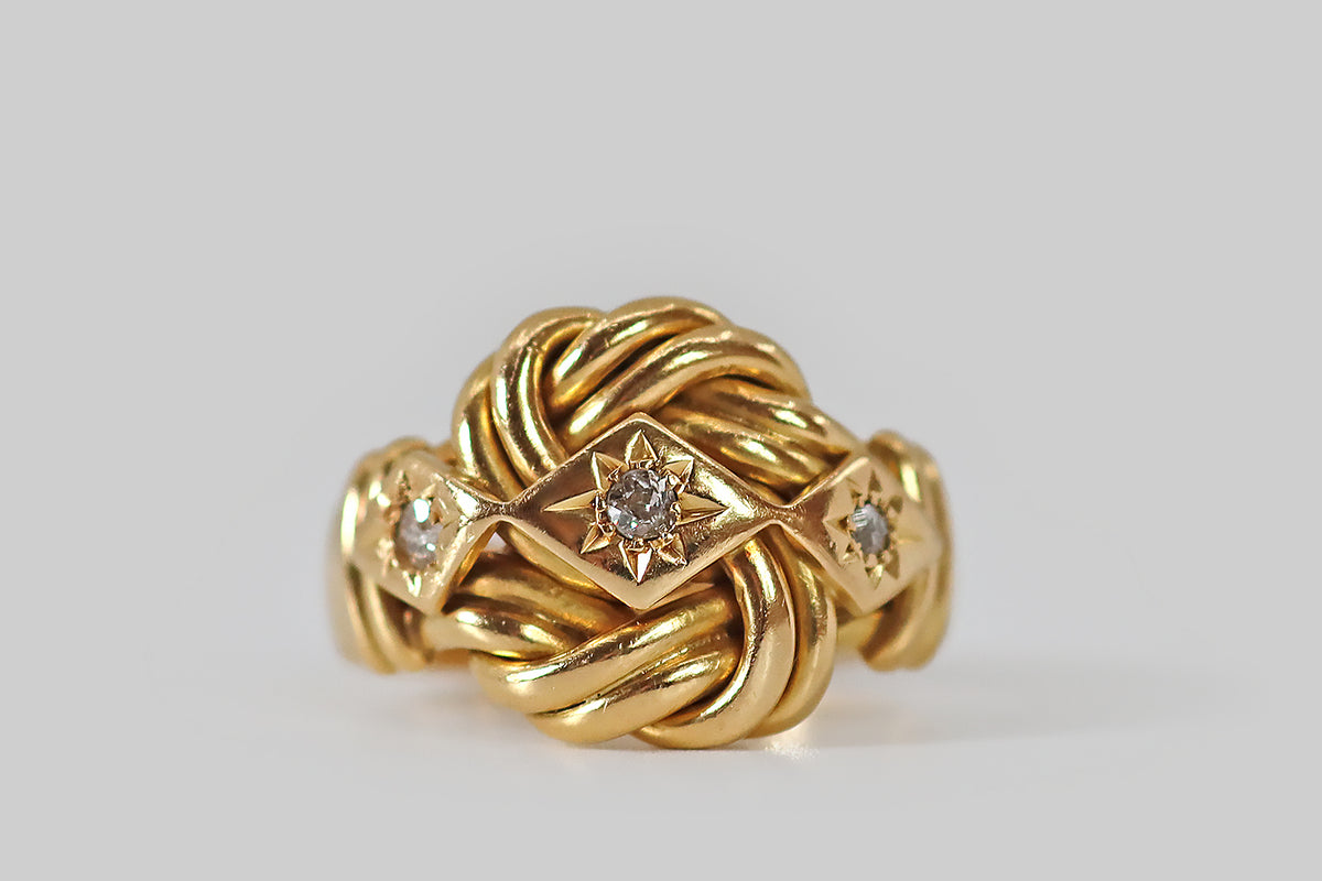 Victorian Braided Love Knot Ring – Butter Lane Antiques
