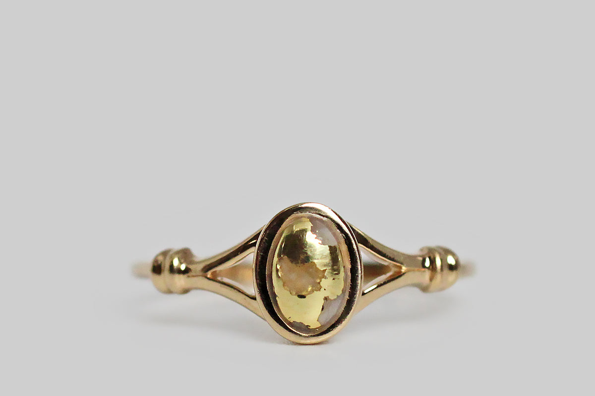 Vintage Style Filigree Ring in 14k Gold | Baltinester Jewelry